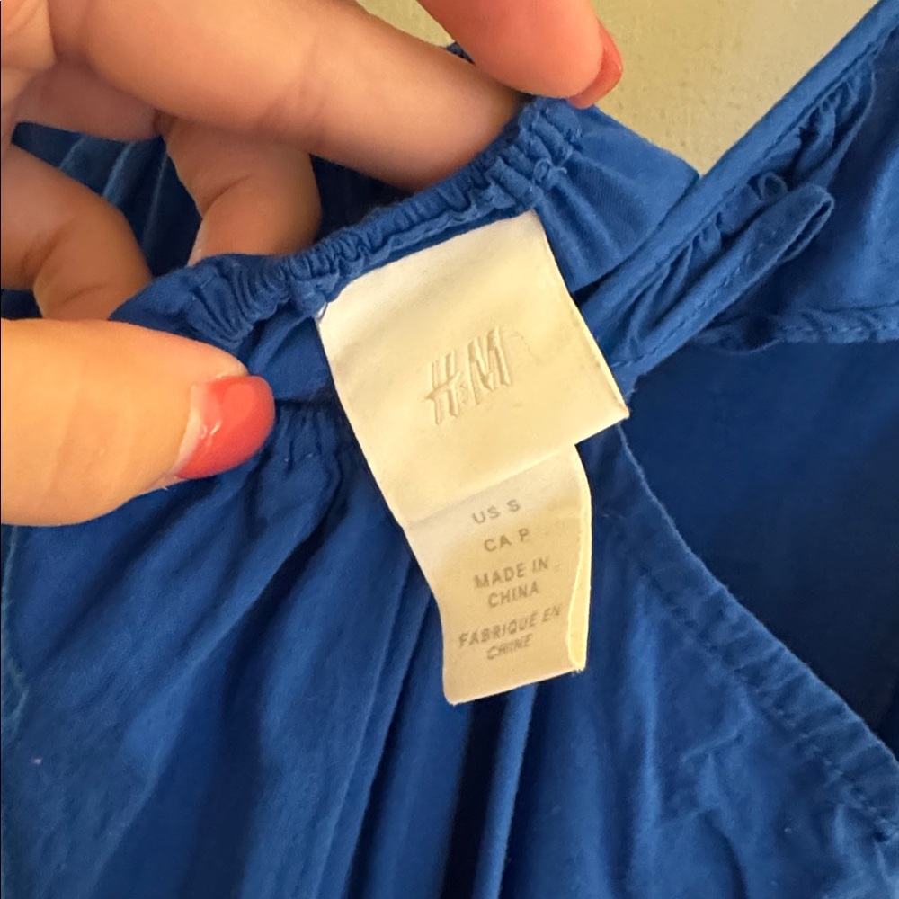 H&M Blue Ruffle Maxi Dress - Picture 4 of 4